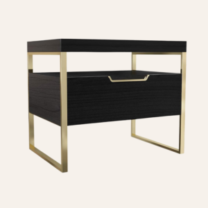 black and gold night stand