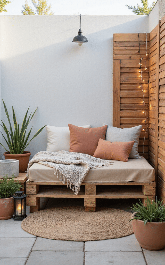 7. Pallet Outdoor Daybed Project