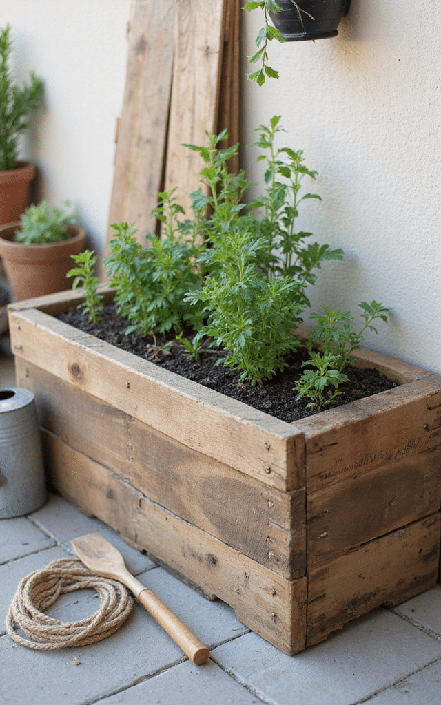 4. Pallet Outdoor Planter Box Project