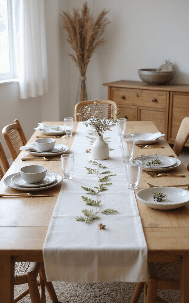 8. Pressed Flowers Ideas for a Botanical Table Runner