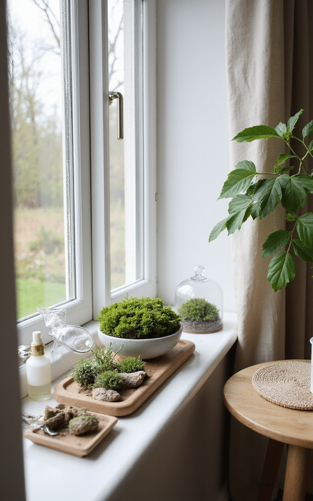 11. Windowsill Moss Gardens: DIY Spring Decor That Quietly Transforms a Room