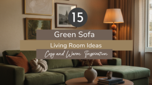  15 Green Sofa Living Room Ideas: Cosy and Warm Inspiration
