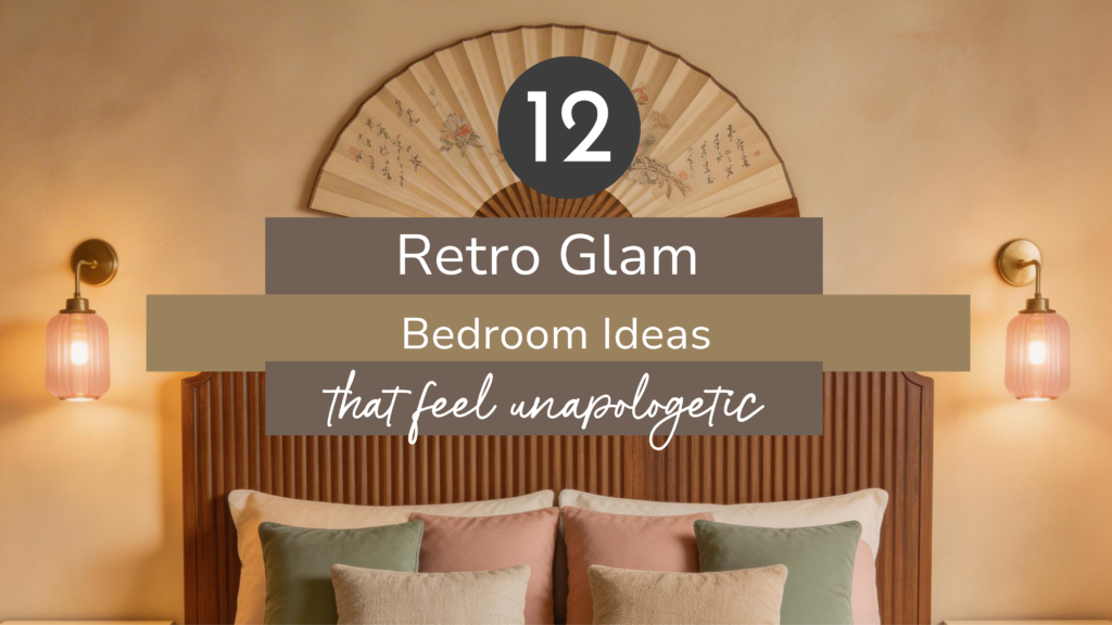 retro glam bedroom ideas