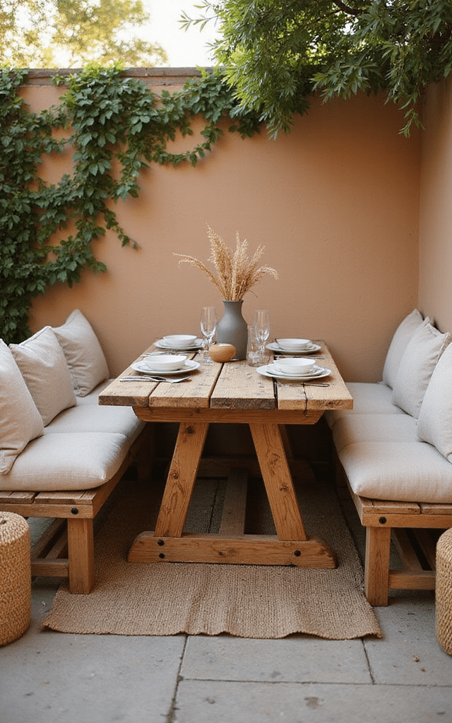 2. Pallet Outdoor Dining Table Project