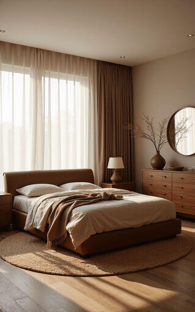 14. Brown Lacquer Furniture Brown Bedroom Ideas