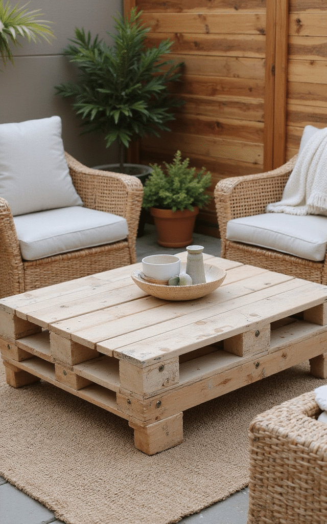 5. Pallet Outdoor Coffee Table Project