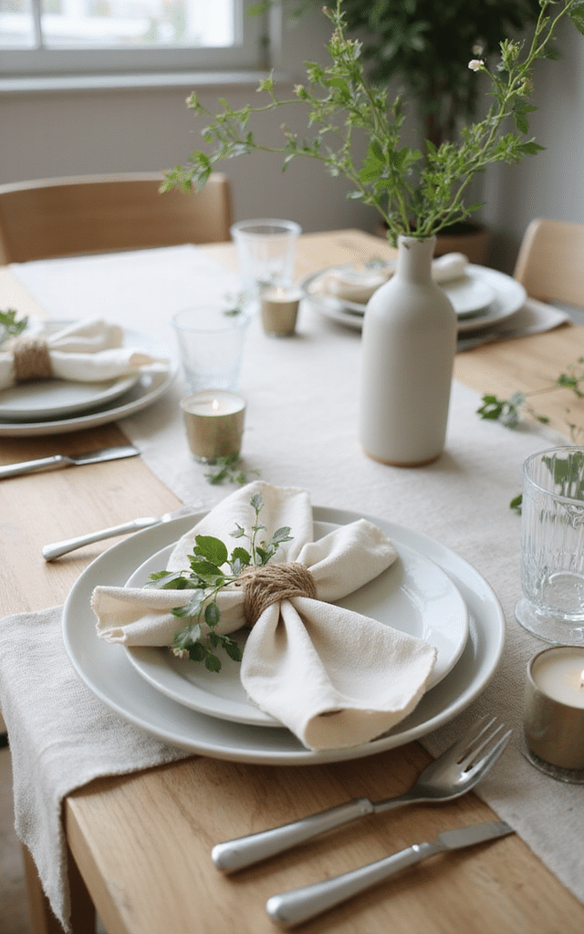 9. Botanical Napkin Rings: DIY Spring Decor for the Table