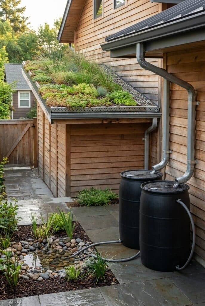 12. Green Roofs and Rain Barrels for Water Management