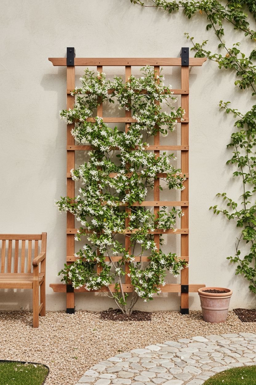 1. Classic Timber Frame Star Jasmine Trellis
