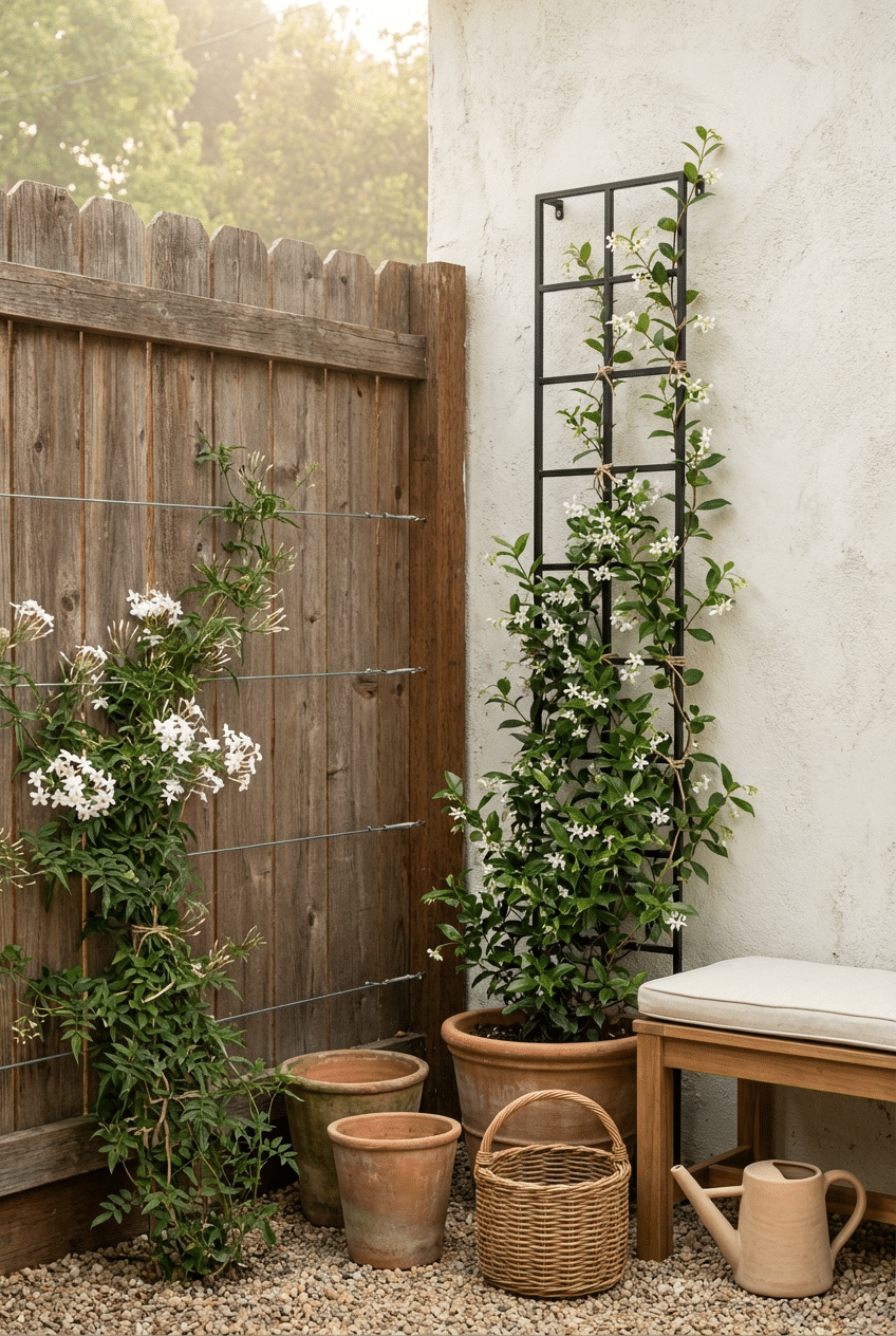 How to Style Jasmine as a Climbing Feature on Walls and Fences