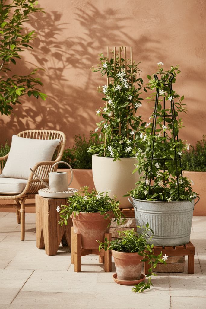 growing jasmine in a pot