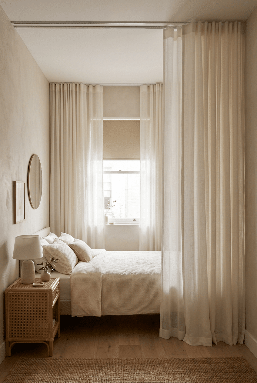 8. Bedroom Curtain Ideas for Small Spaces
