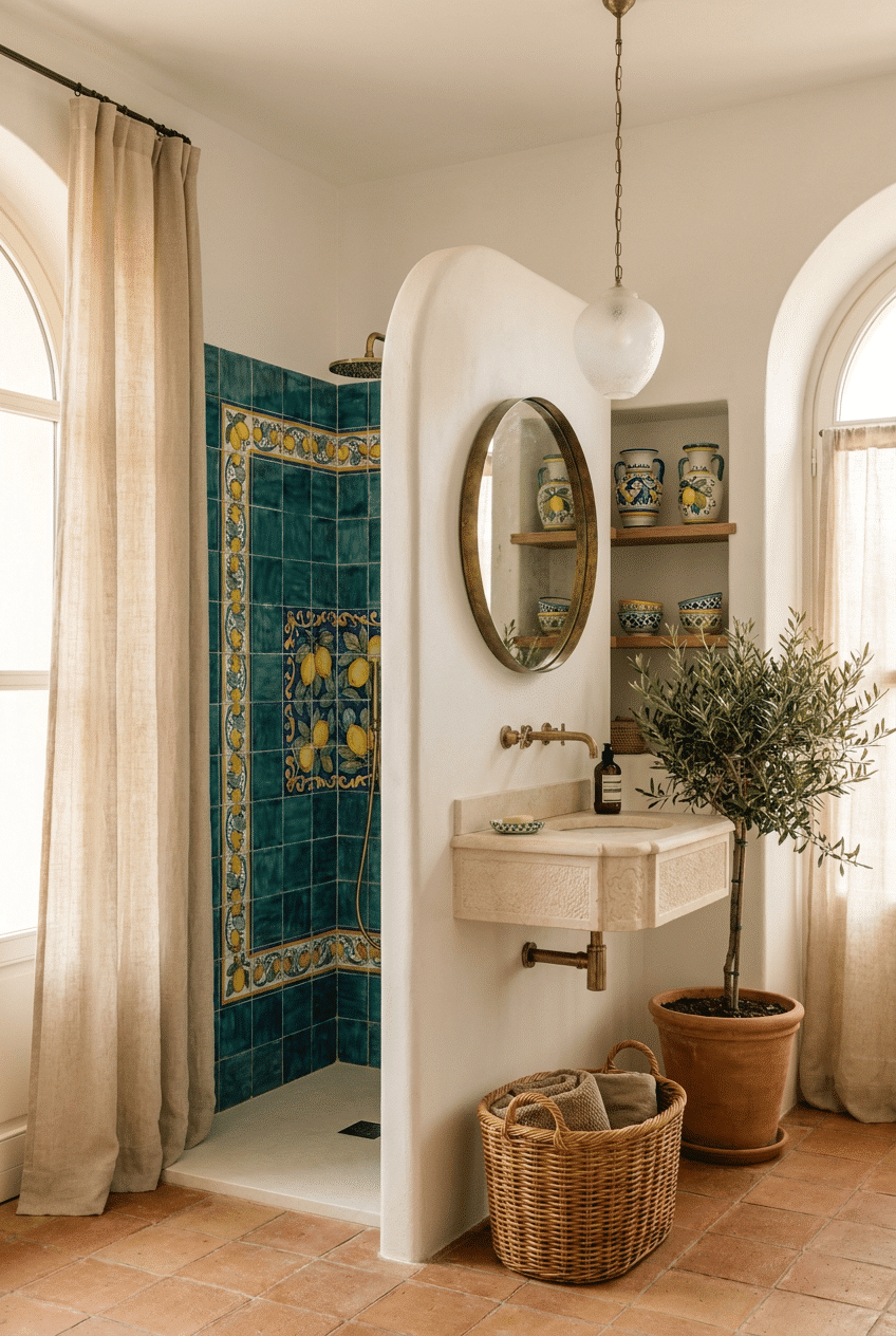 7. Hand-Painted Ceramic Accents