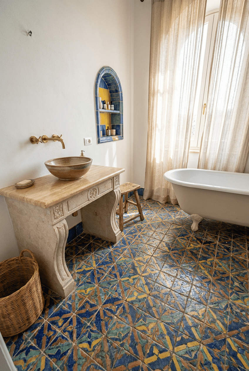 5. Ornate Mosaic Floors That Tell a Story