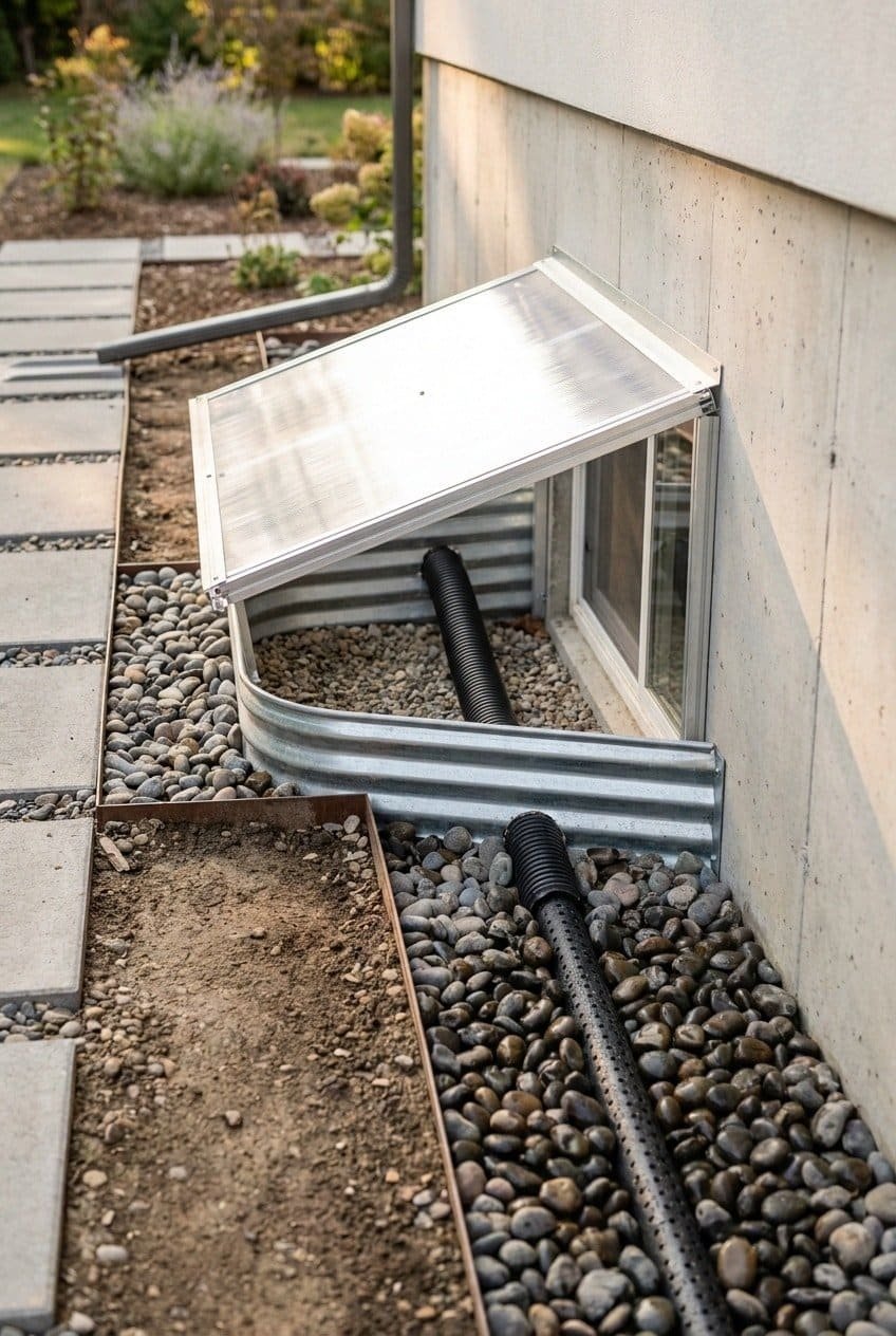 9. Window Well Drains to Protect Your Foundation