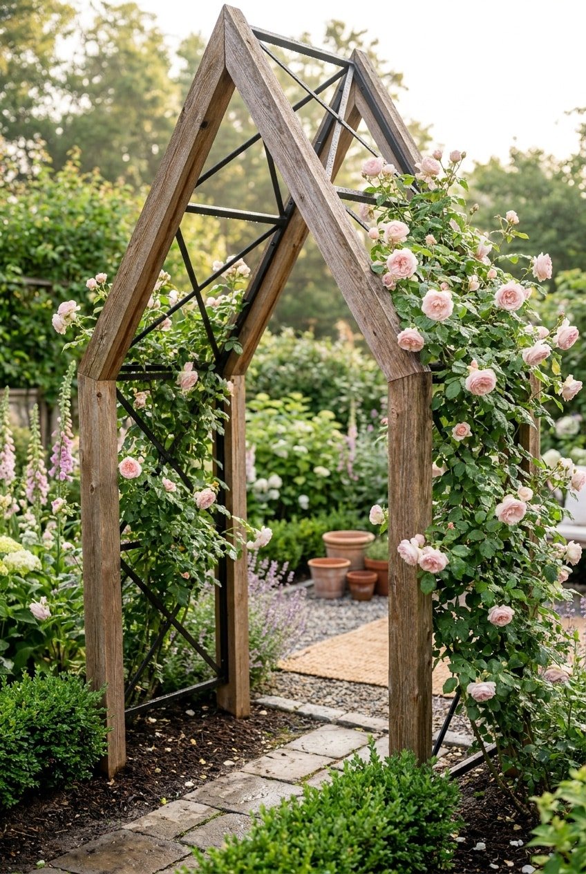 8. A-Frame Rose Trellis