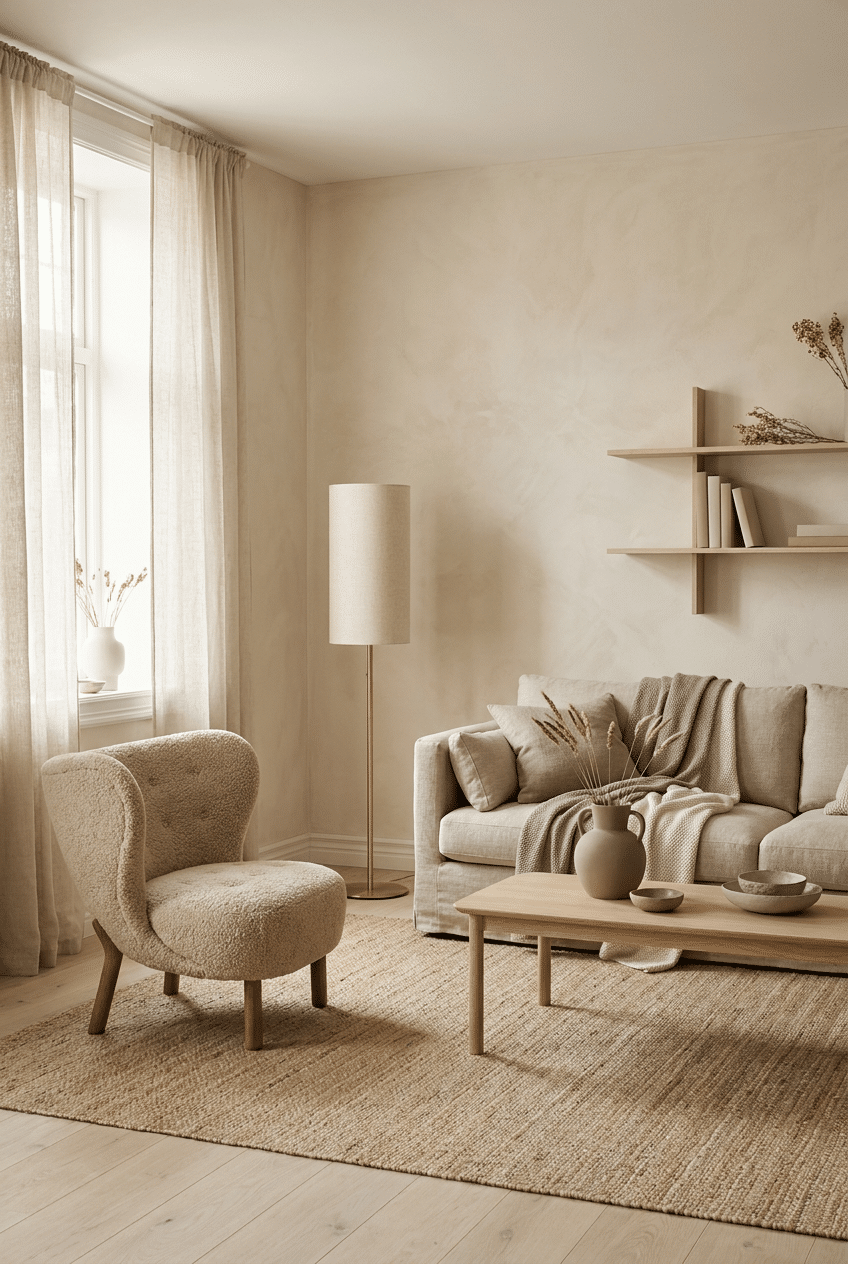 2. Warm Neutrals Over Cold Whites