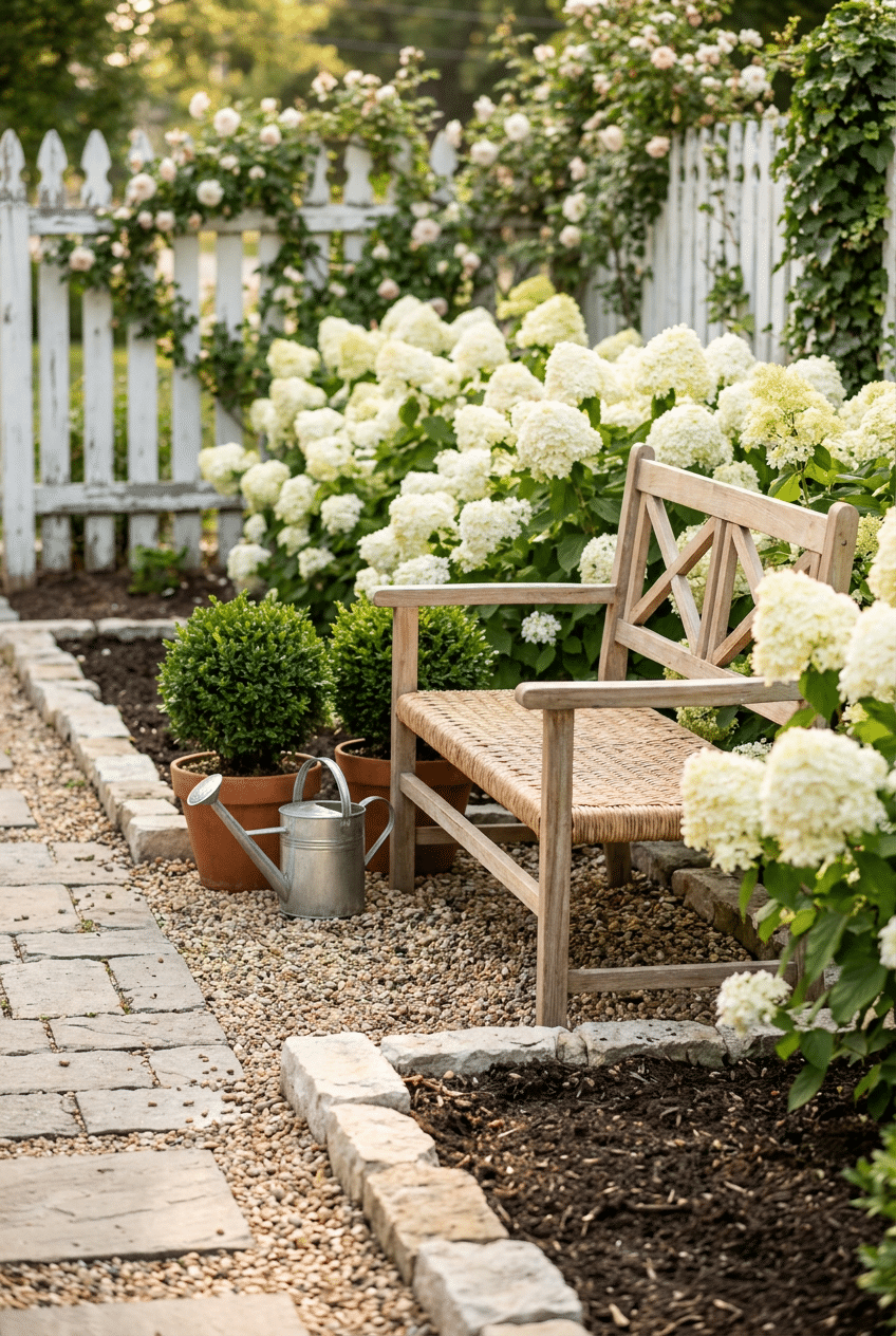 10. PeeGee White Hydrangeas – The Timeless Garden Staple