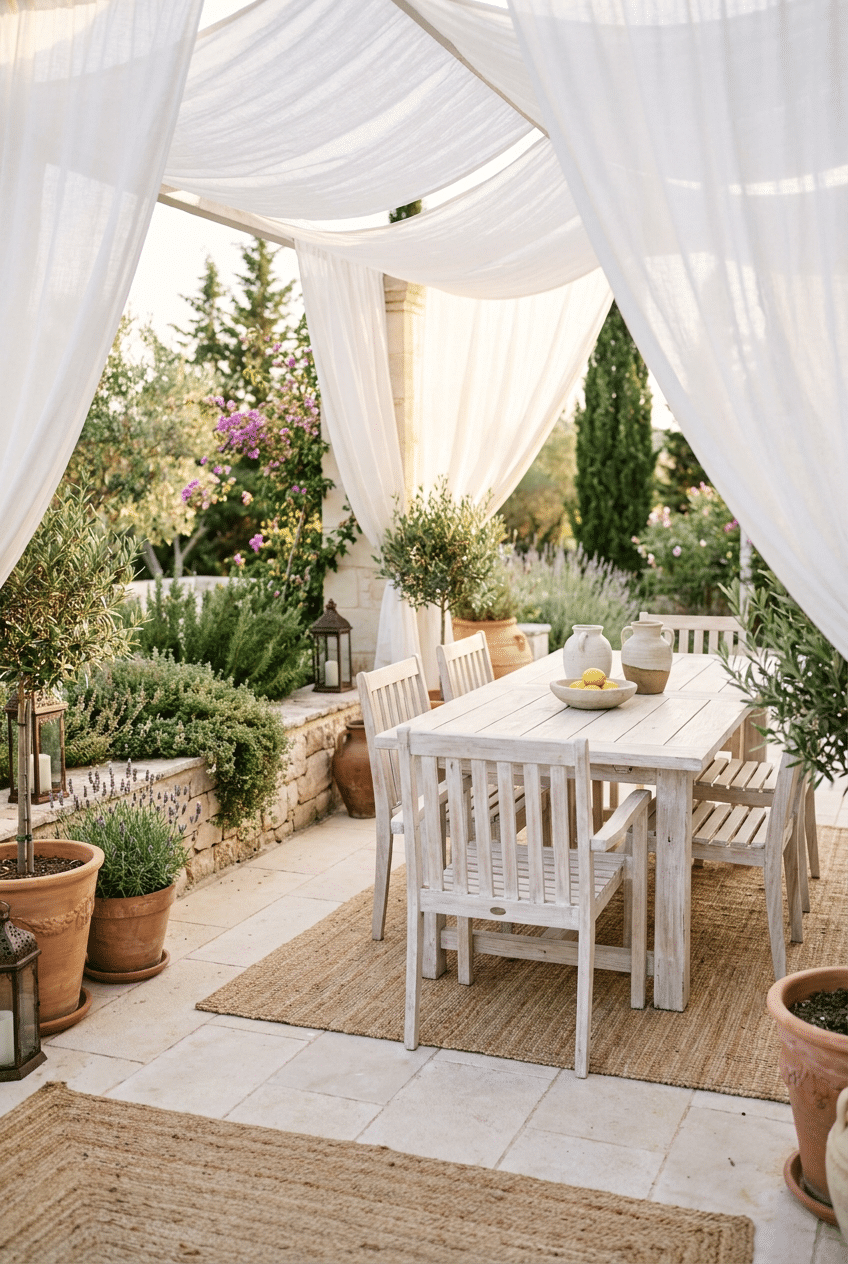 9. Whitewashed Wooden Furniture