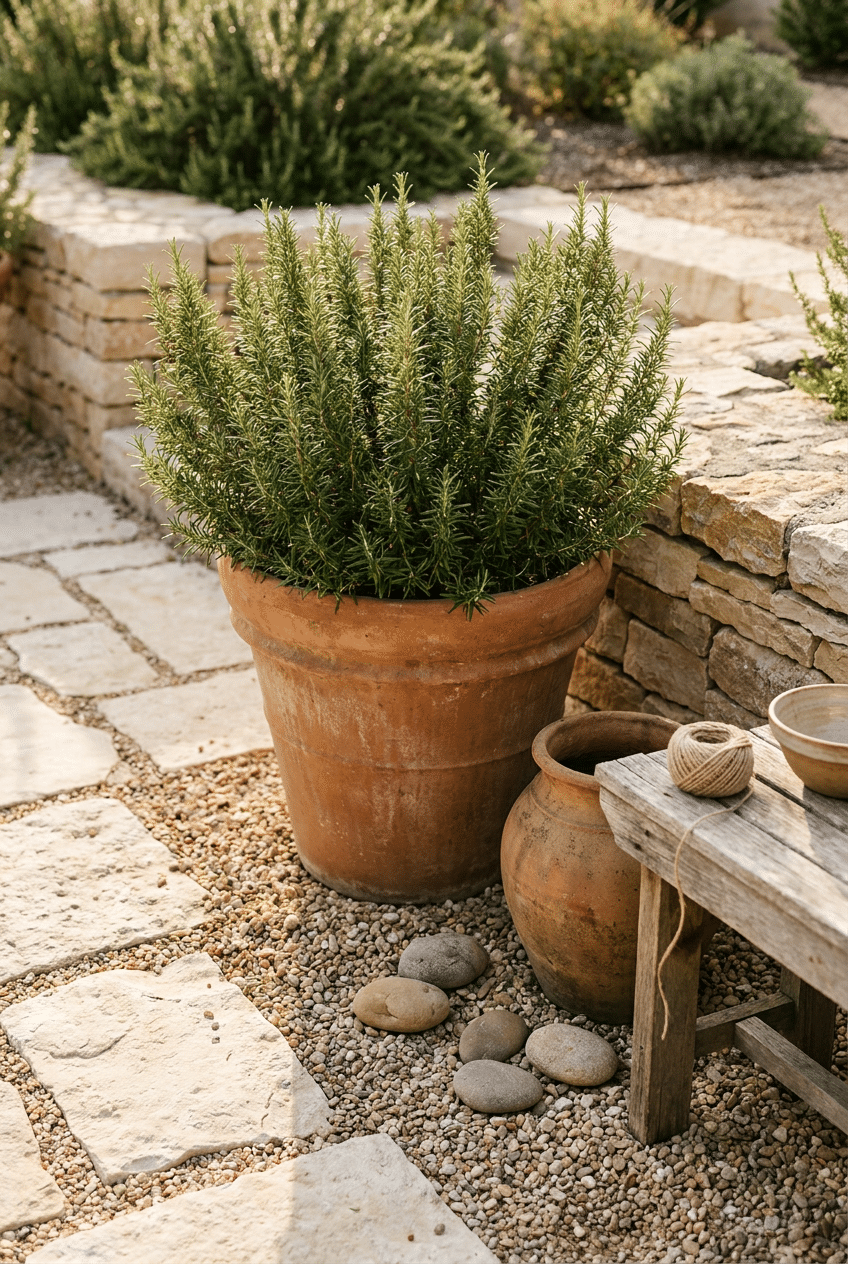 2. Rosemary – A Fragrant Must-Have Mediterranean Garden Plant