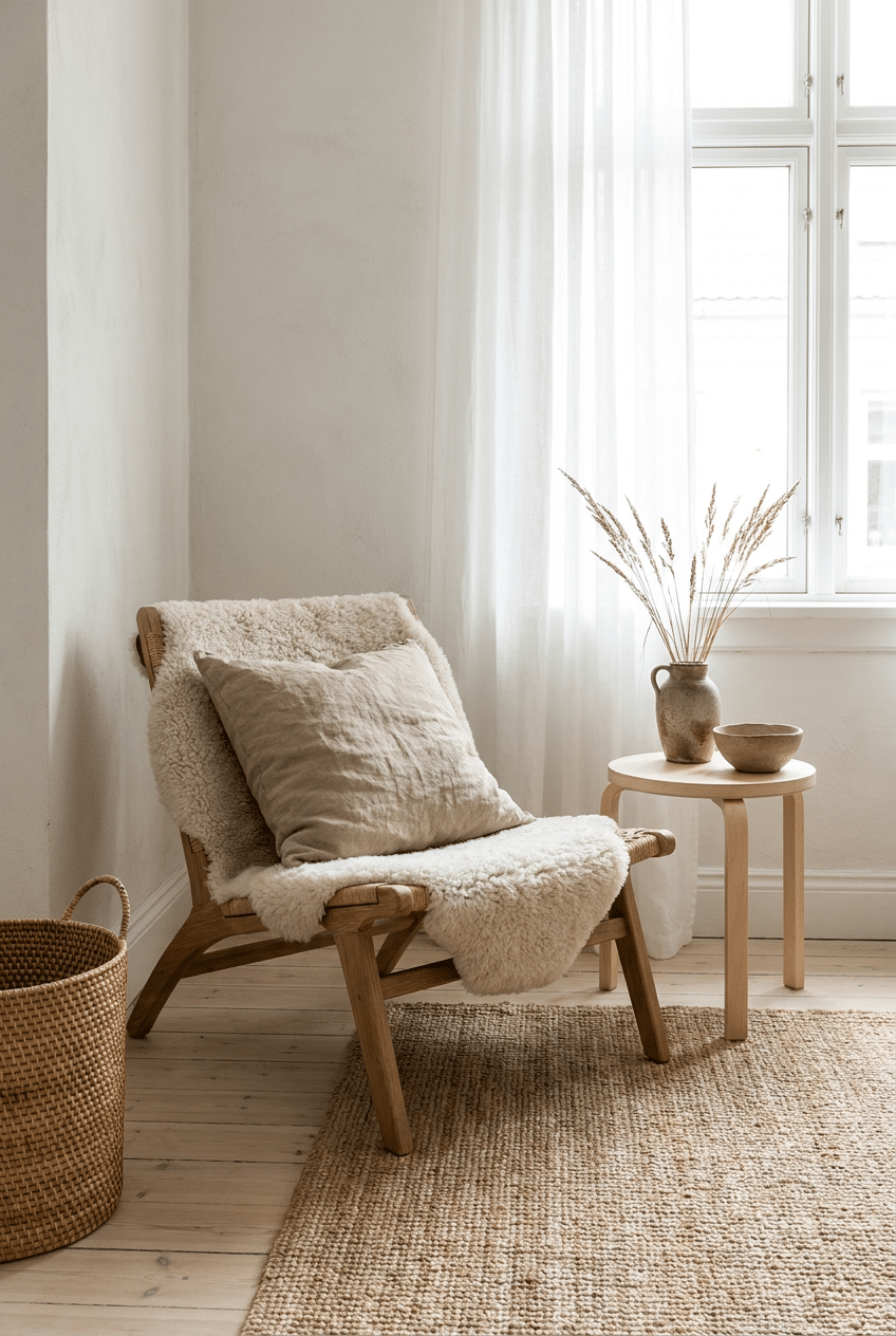 3. Tactile Layering with Natural Textiles
