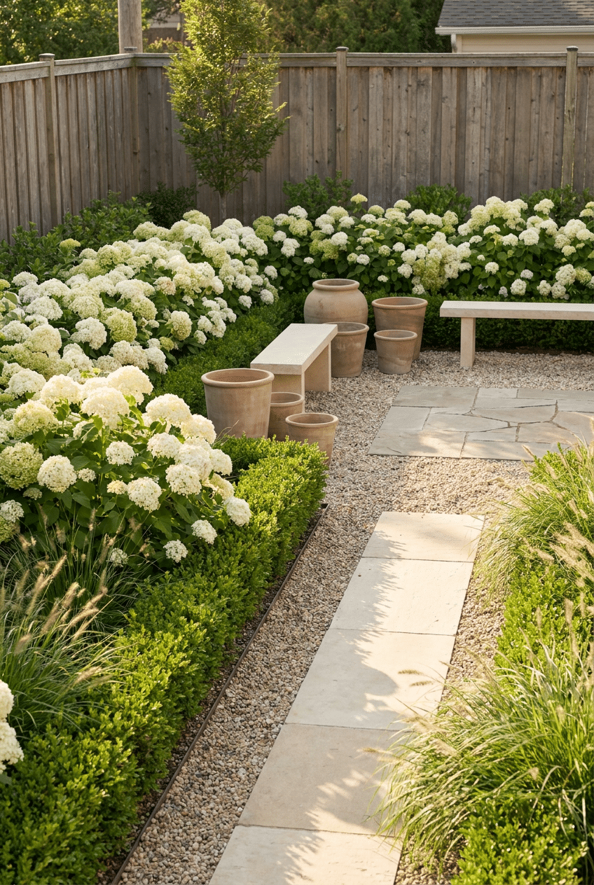 5. White Dome Hydrangeas For the Most Stylish Garden Look