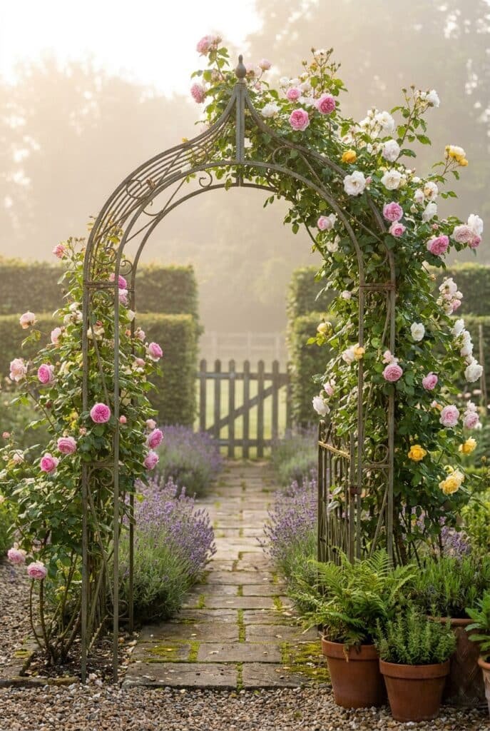 2. Arched Rose Trellis Gateway