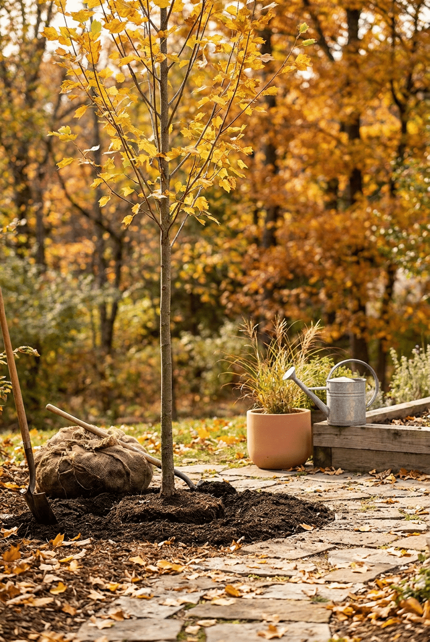 9. Tulip Poplar — A Tall and Graceful Fall Planting Trees Selection