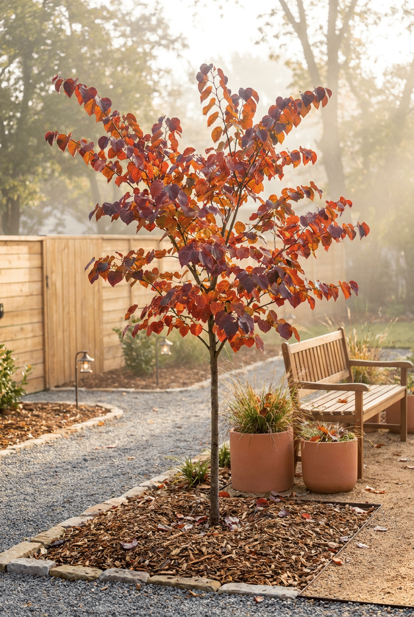 5. Redbud Tree — The Most Colorful Fall Planting Trees Option