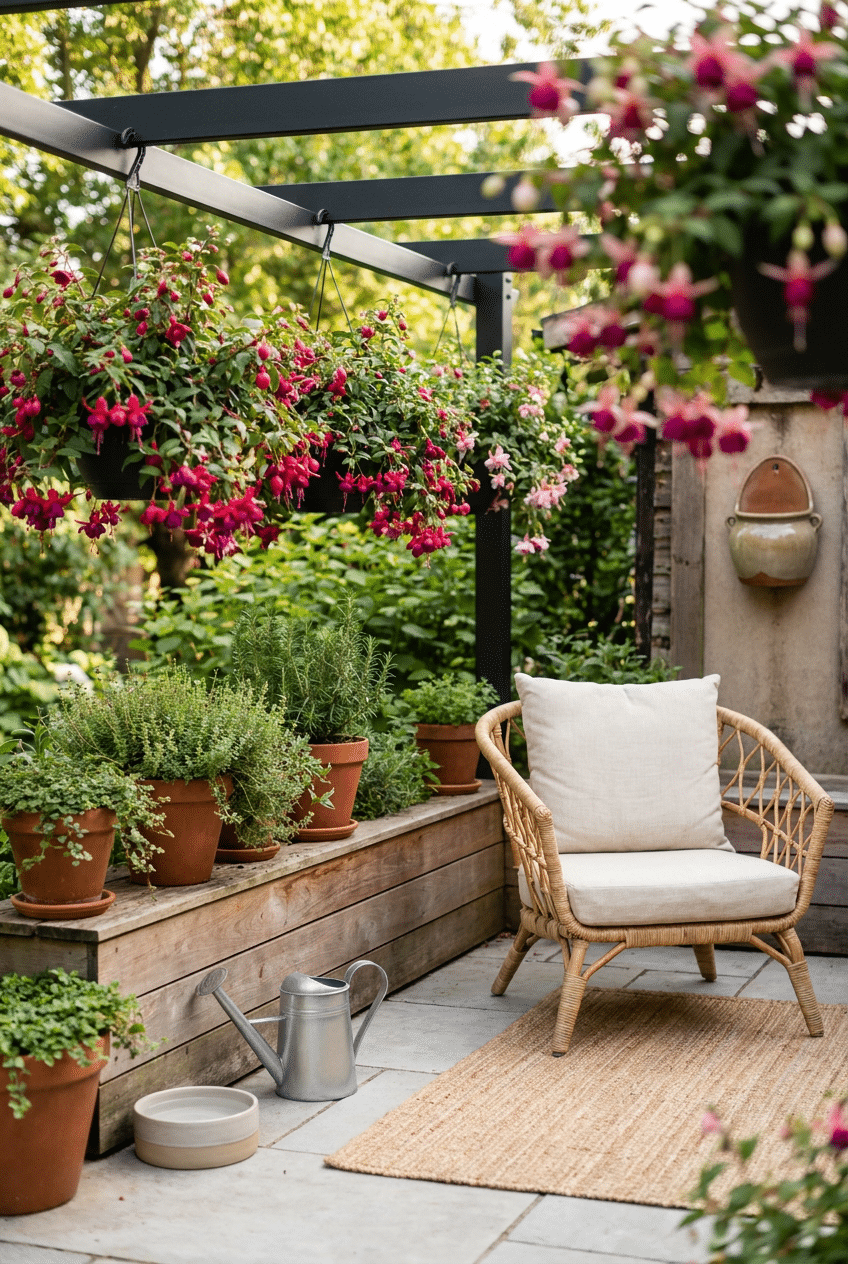7. Fuchsias – Hanging Beauty As Pet Friendly Garden Plants