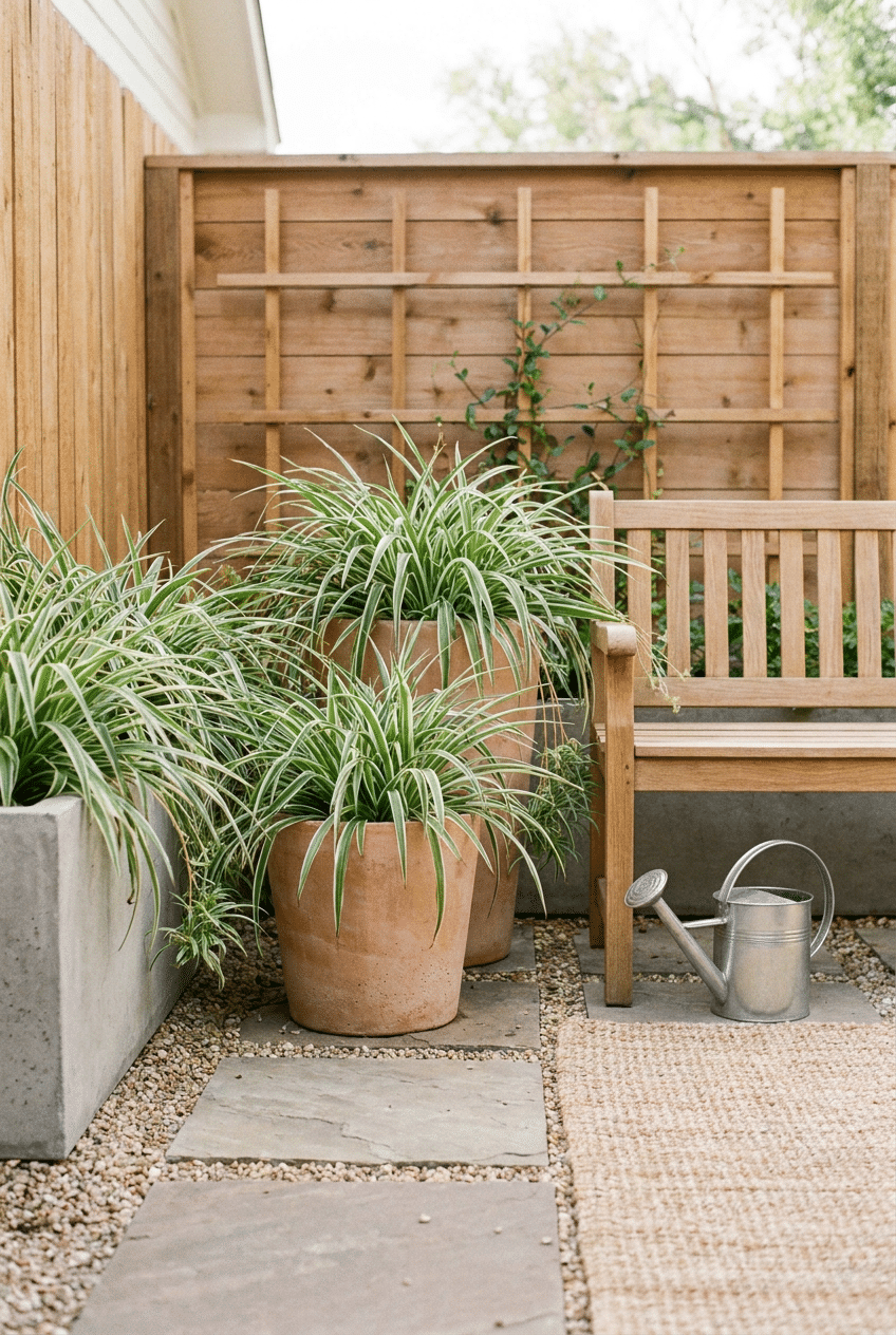 10. Spider Plants – Hardy And Reliable Pet Friendly Garden Plants